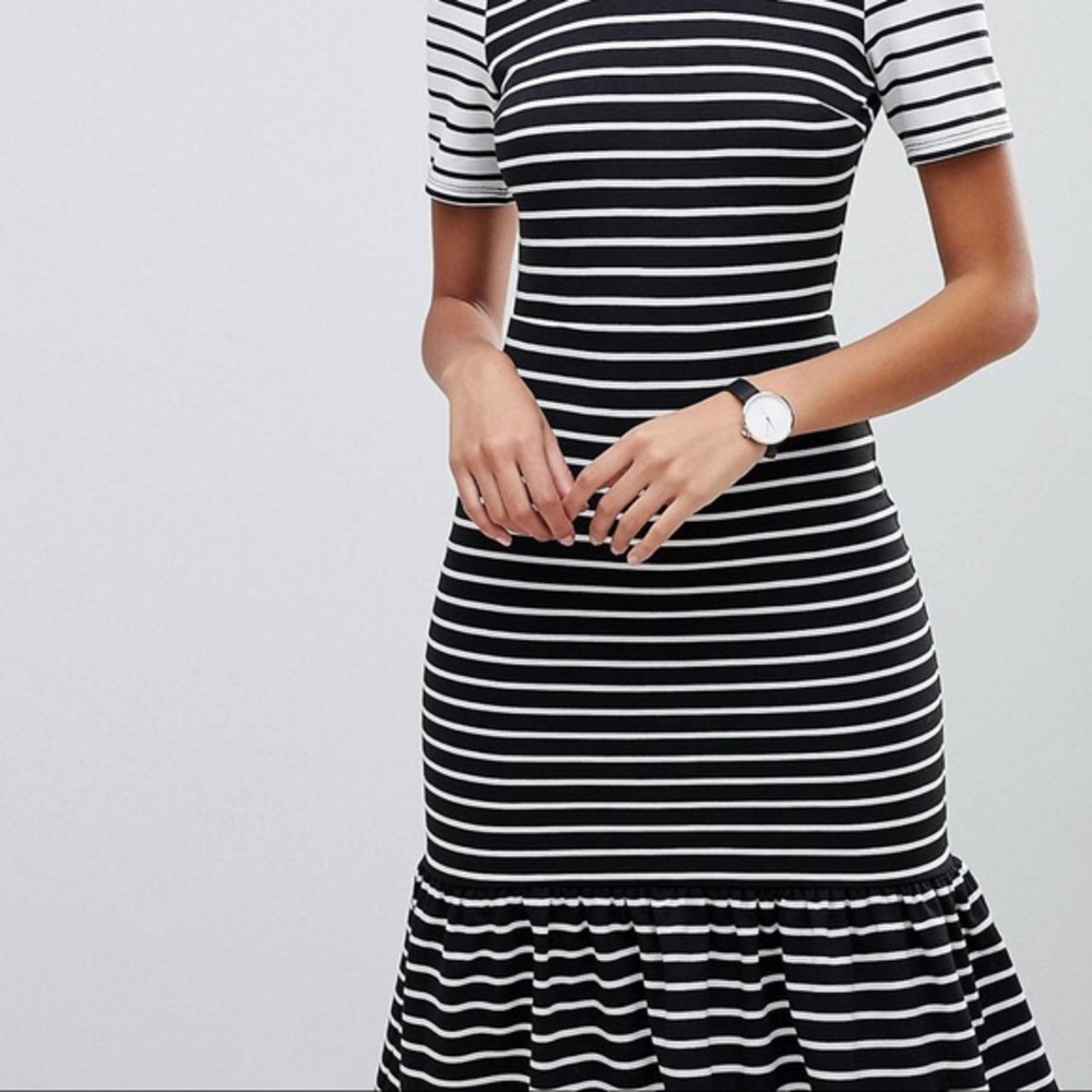 asos stripe midi dress